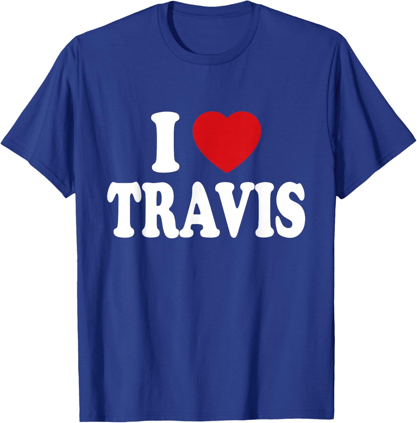 I Heart Love Travis T-Shirt - T-Shirt | Royal