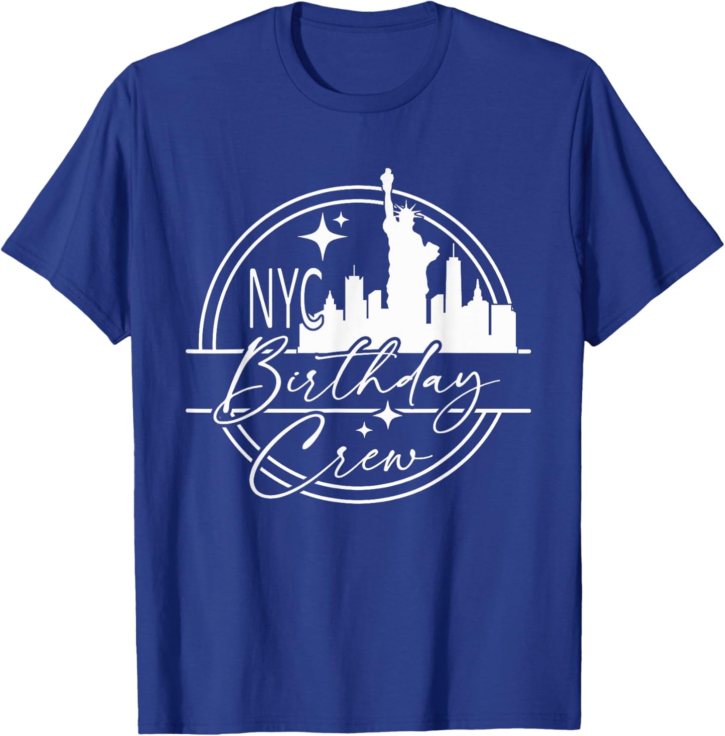 Birthday crew NYC Vacation, Matching 2023 New York City Trip T-Shirt - T-Shirt | Royal