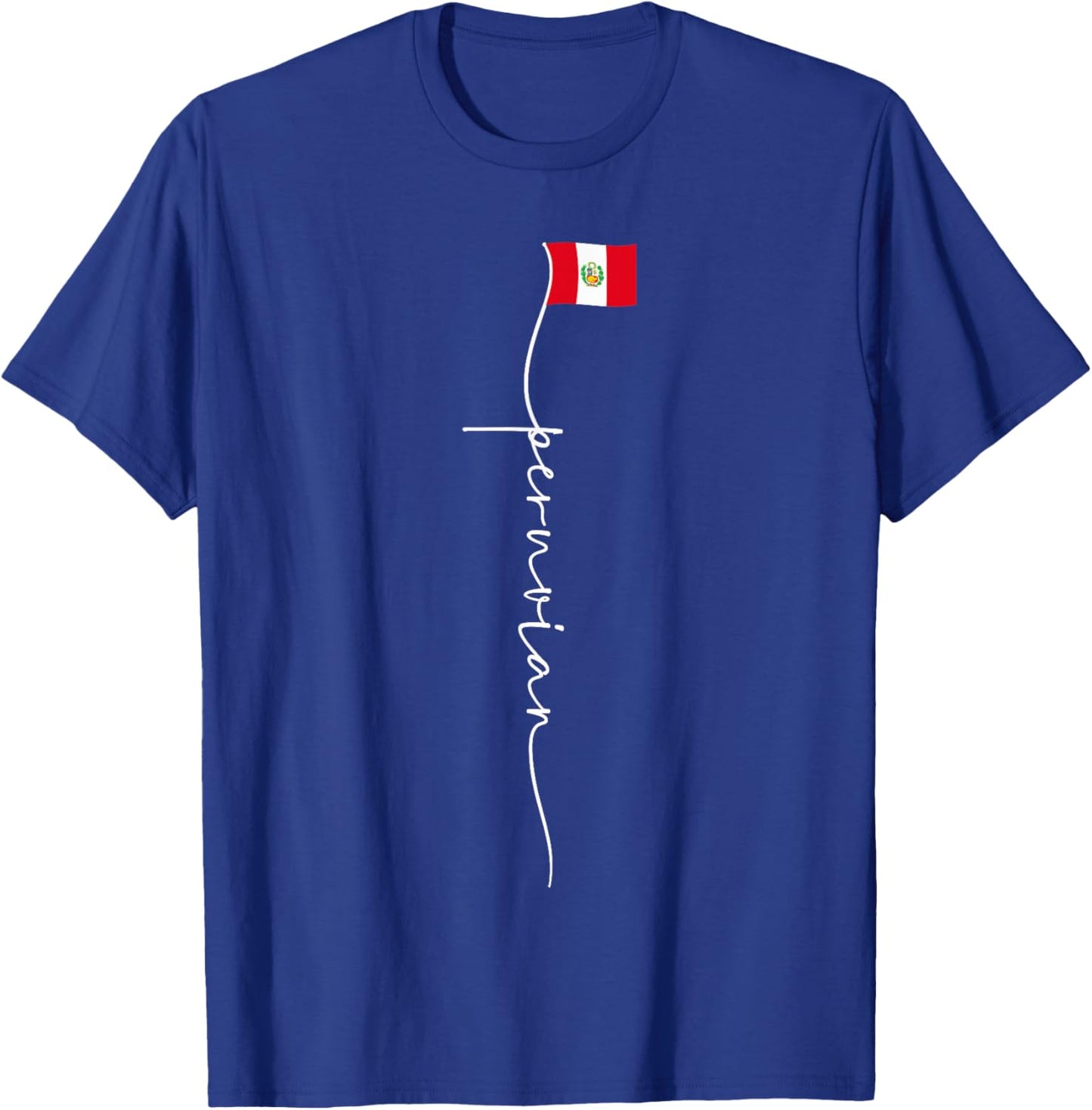 Peru Signature Peruvian Flag T-Shirt - T-Shirt | Royal