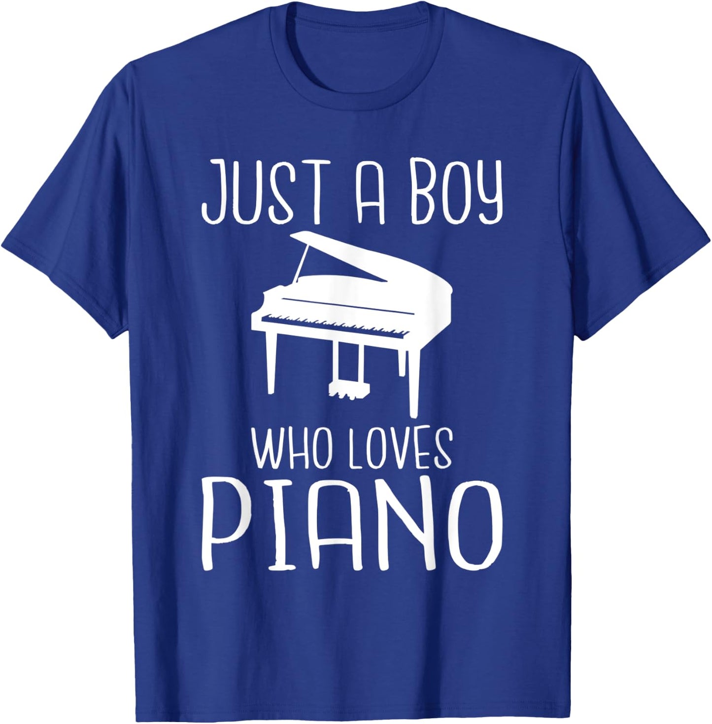 Just a Boy who loves Piano Musician Piano Boy T-Shirt - T-Shirt | Royal