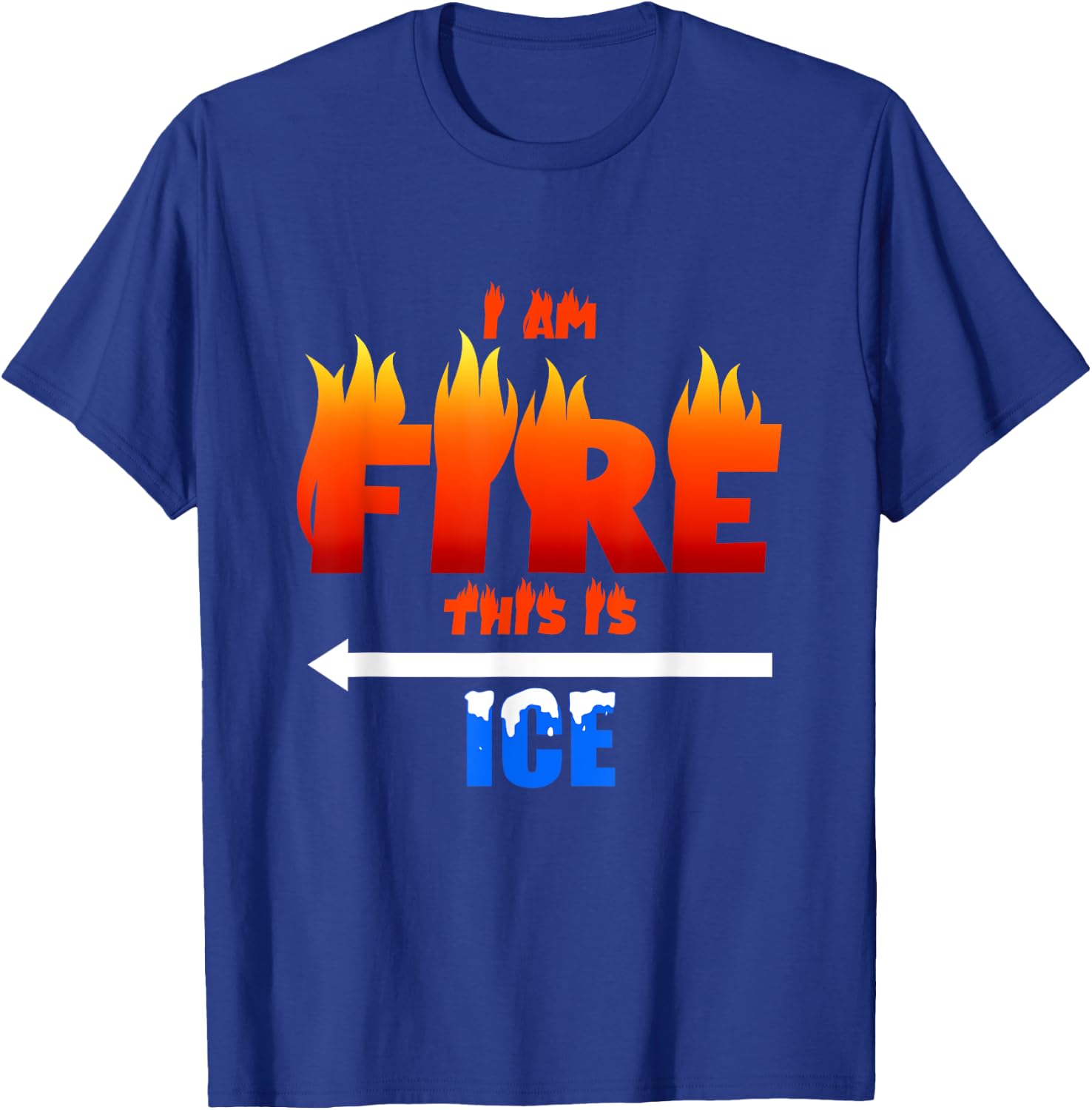 Funny Ice and Fire Costume Halloween Family Matching Women T-Shirt - T-Shirt | Royal