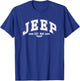 Jeep Collegiate (White Print) T-Shirt - T-Shirt | Royal