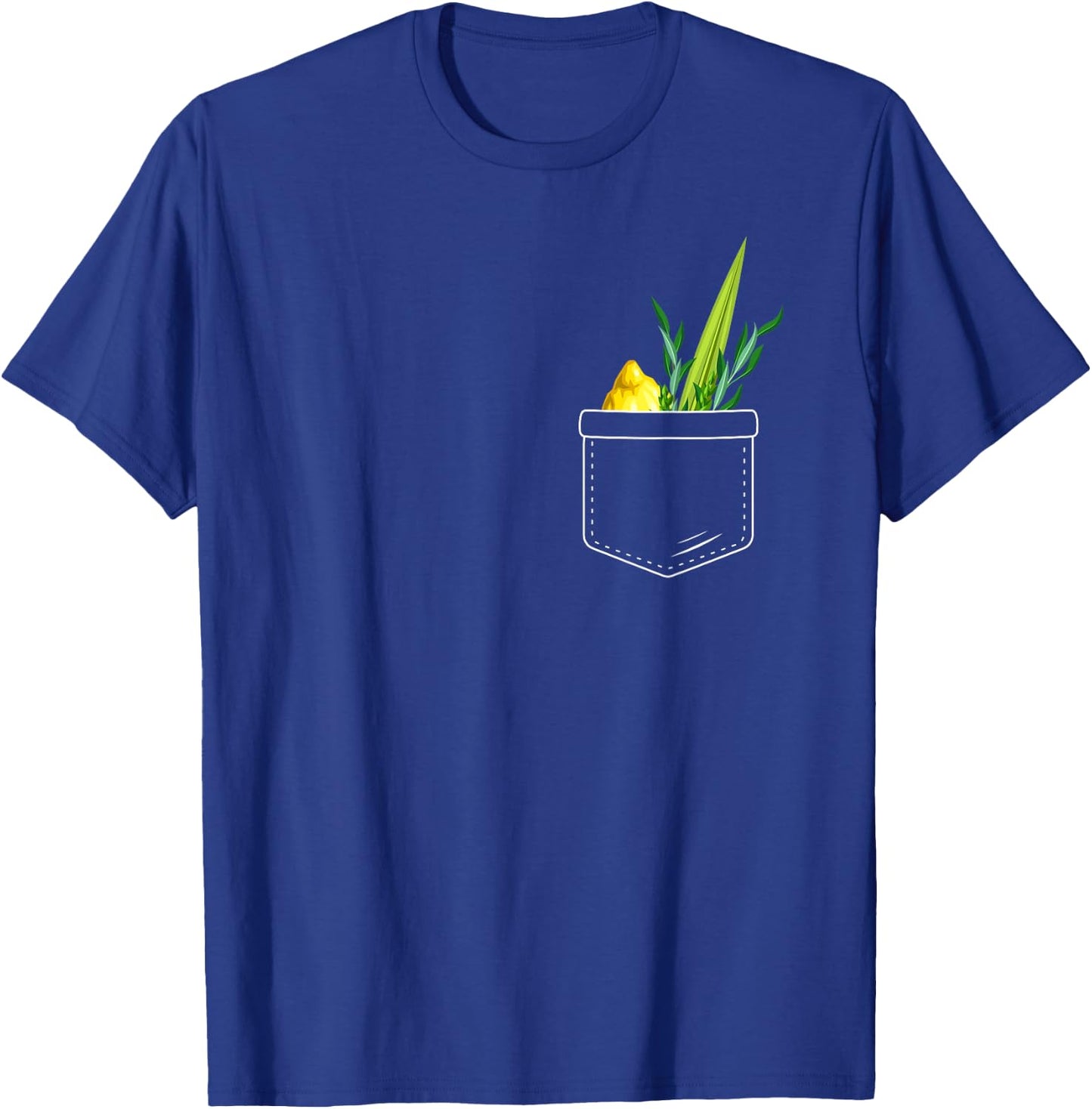 Four Species Feast Of Tabernacles Holiday Sukkot 2024 Pocket T-Shirt - T-Shirt | Royal