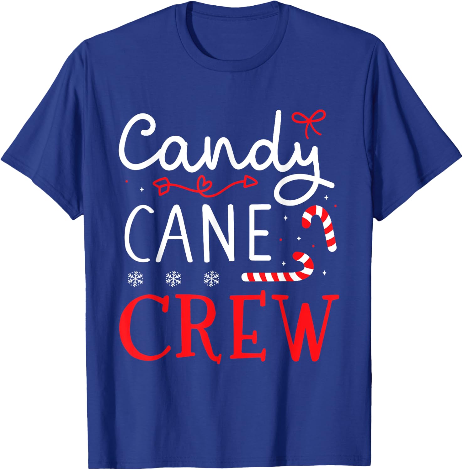 Christmas candy cane crew for family and cousin xmas T-Shirt - T-Shirt | Royal