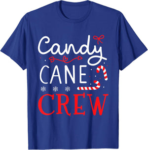 Christmas candy cane crew for family and cousin xmas T-Shirt - T-Shirt | Royal