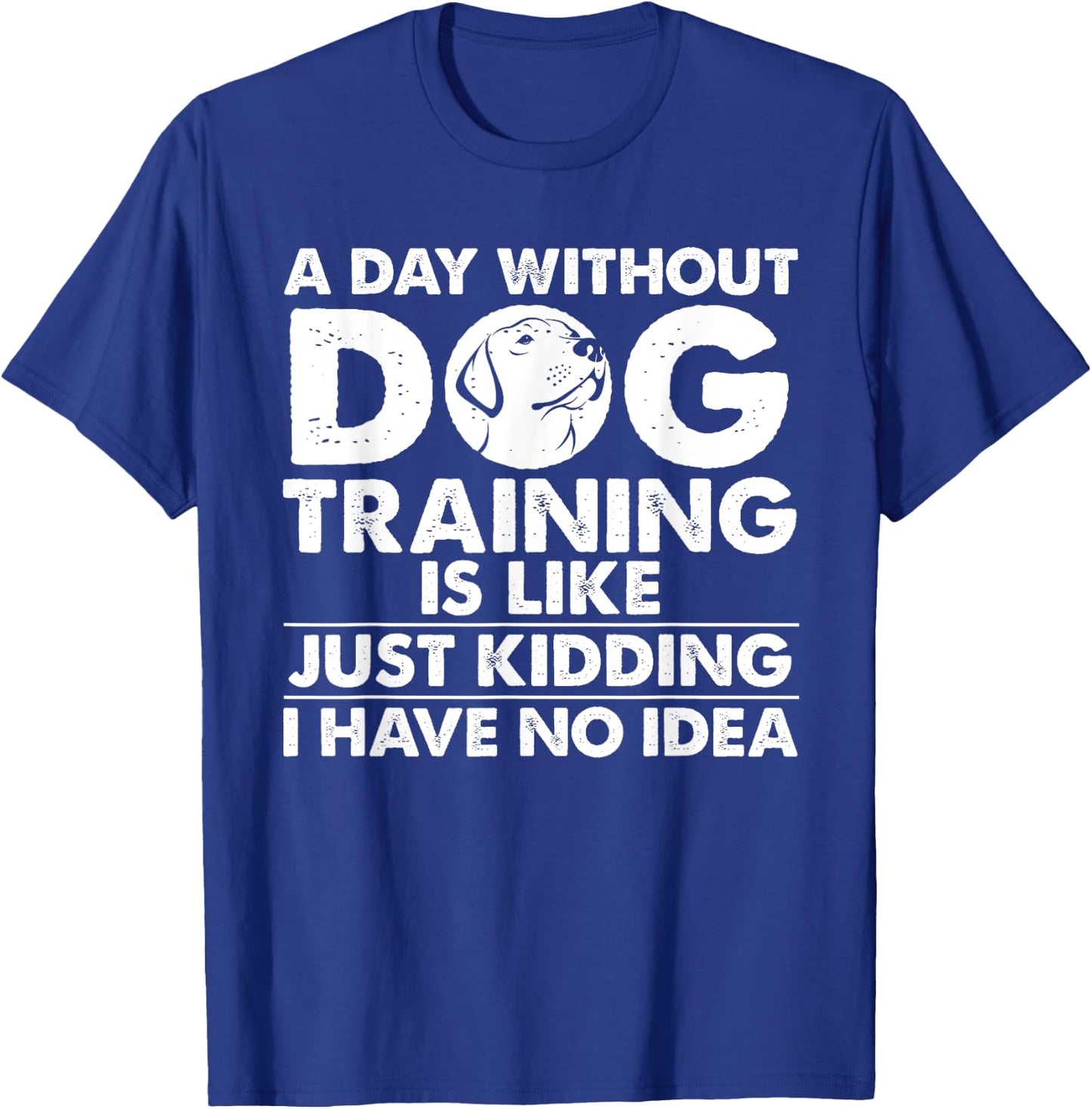 Funny Dog Trainer Design Women Dog Walking Agility T-Shirt - T-Shirt | Royal