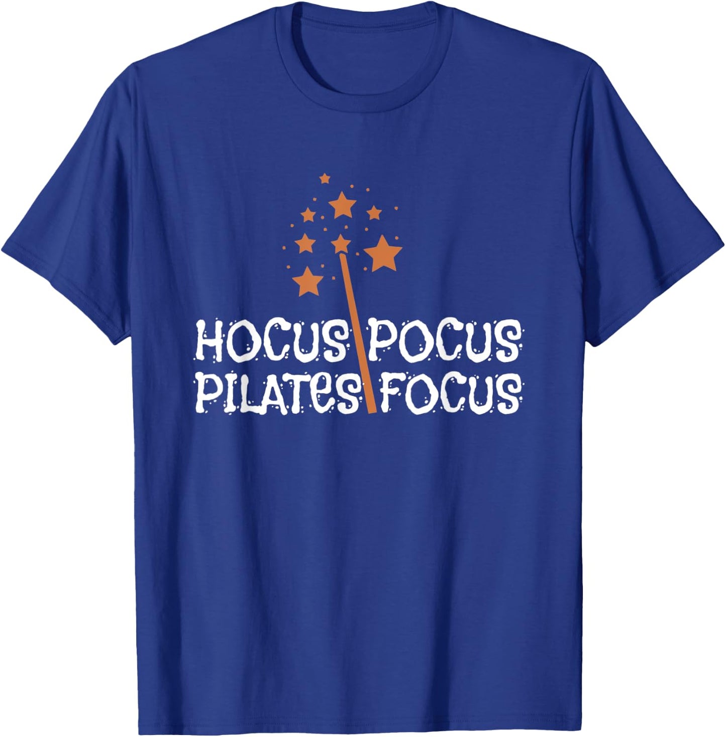 Hocus Pocus Pilates Focus Apparel Happy Halloween Day T-Shirt - T-Shirt | Royal