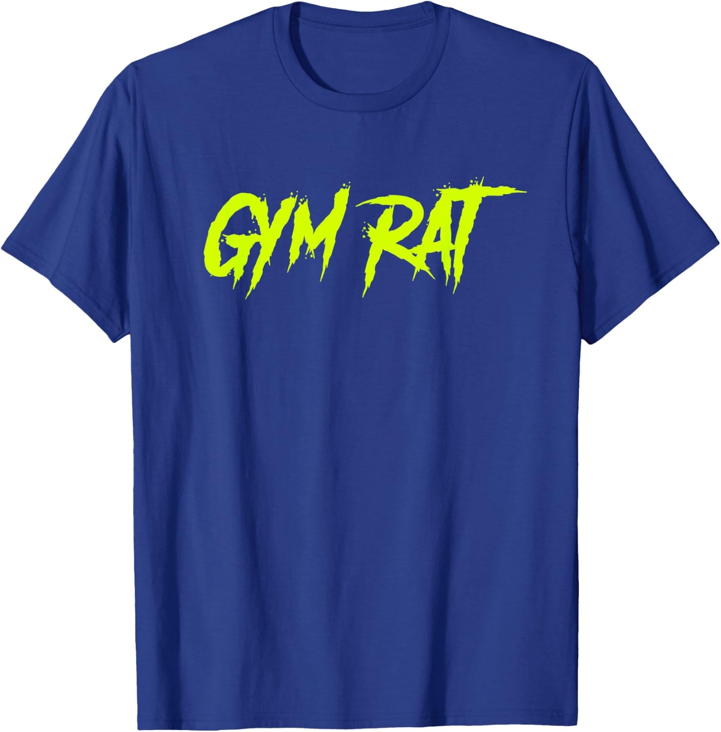 Gym Rat Gifts Men Essential Clothes Hustle Fitness Graffiti T-Shirt - T-Shirt | Royal