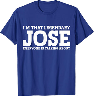 Jose Personal Name Funny Jose T-Shirt - T-Shirt | Royal