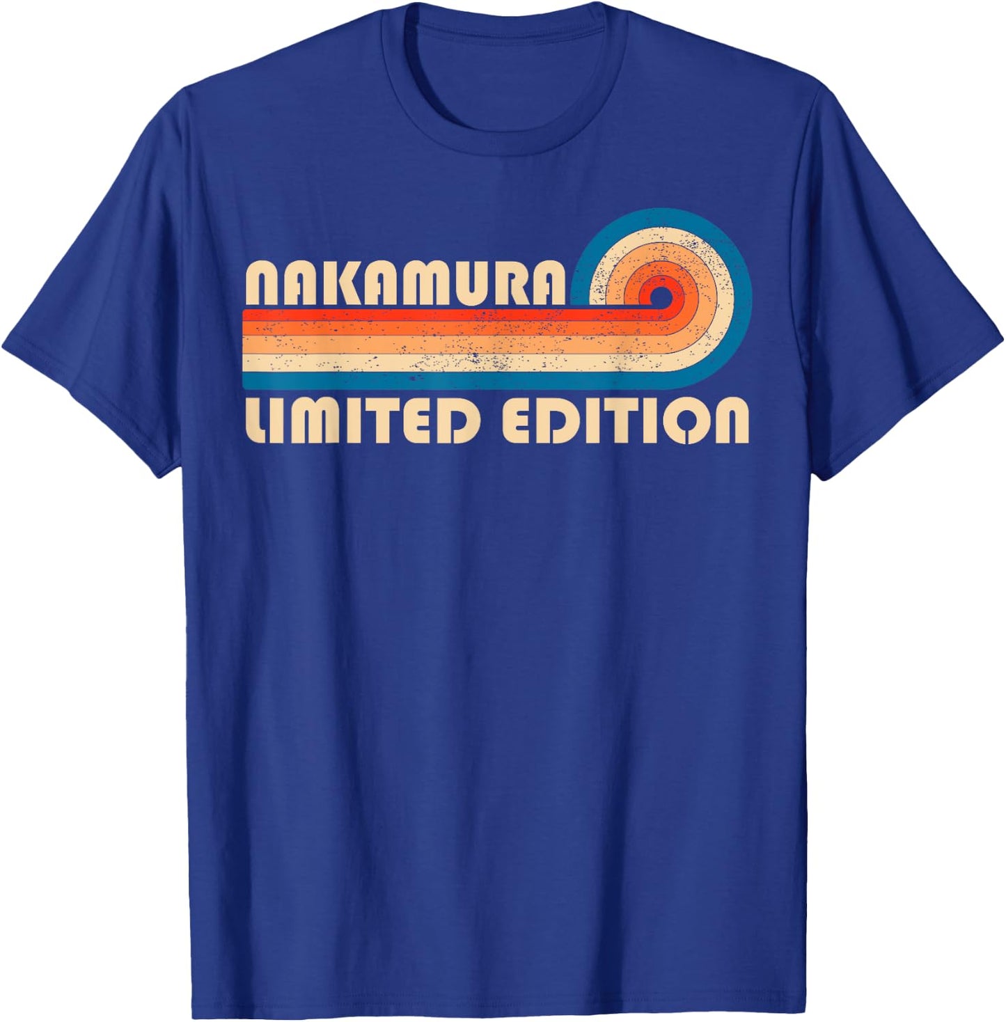 NAKAMURA Surname Retro Vintage 80s 90s Birthday Reunion T-Shirt - T-Shirt | Royal
