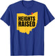 Heights Raised - The Cleveland Heights 2023 T-Shirt - T-Shirt | Royal