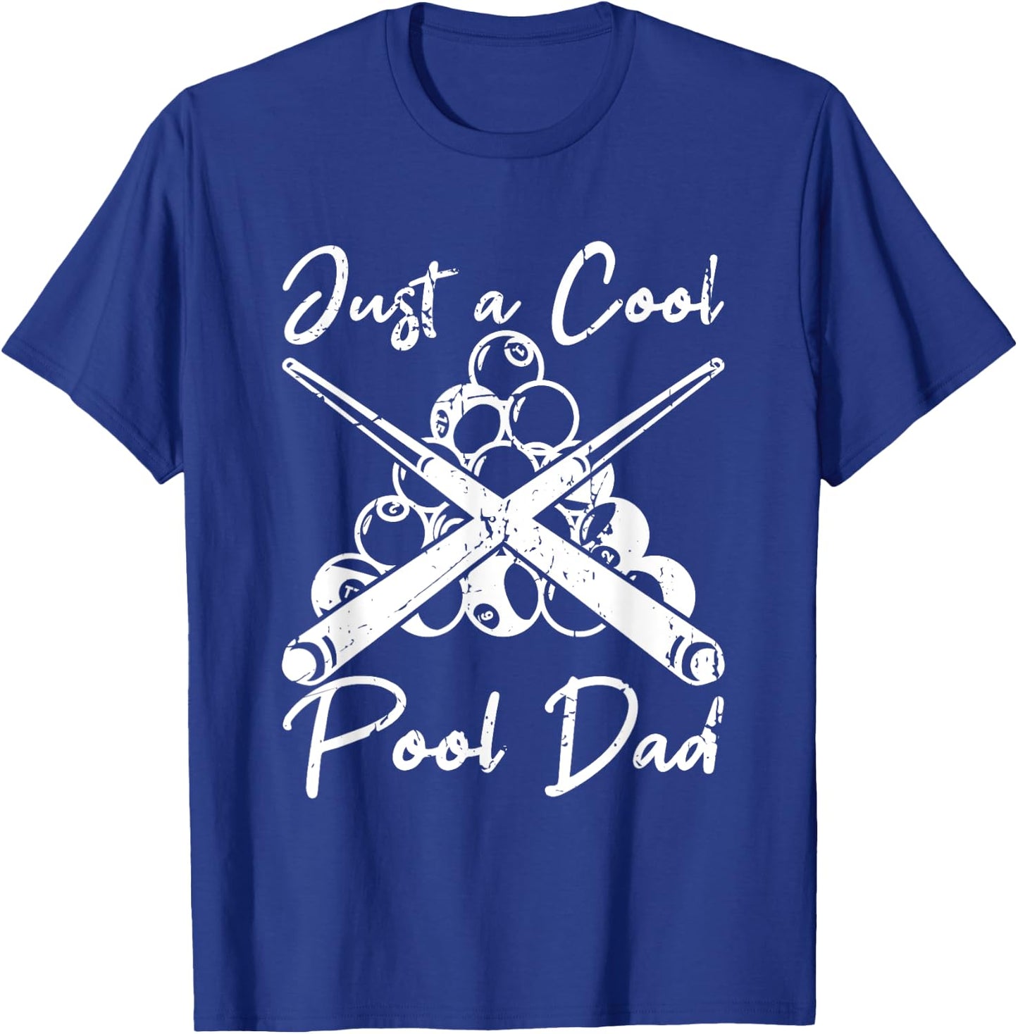 Pool Dad Billiards Papa Fathers Day T-Shirt - T-Shirt | Royal