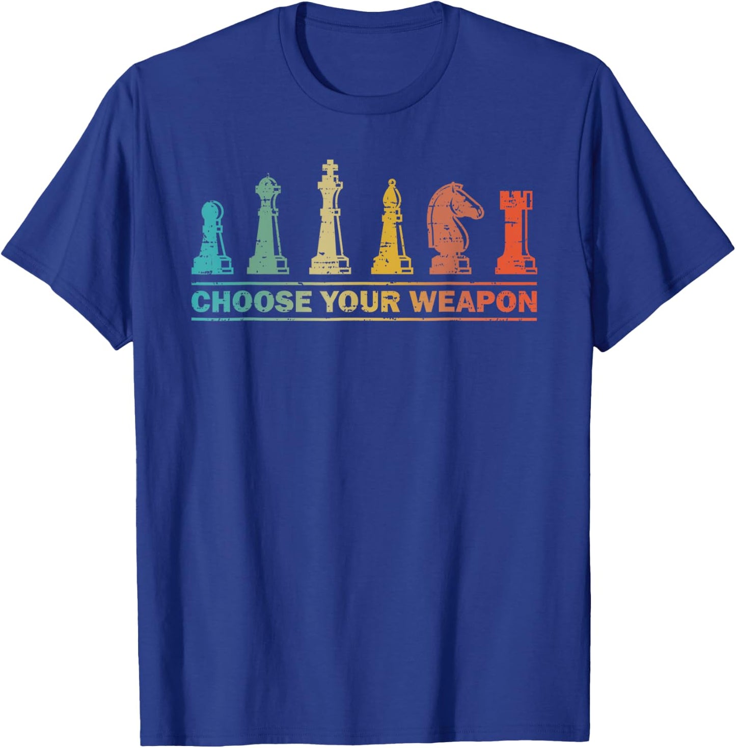 Choose Your Weapon Funny Chess Gift Chess Lover T-Shirt - T-Shirt | Royal
