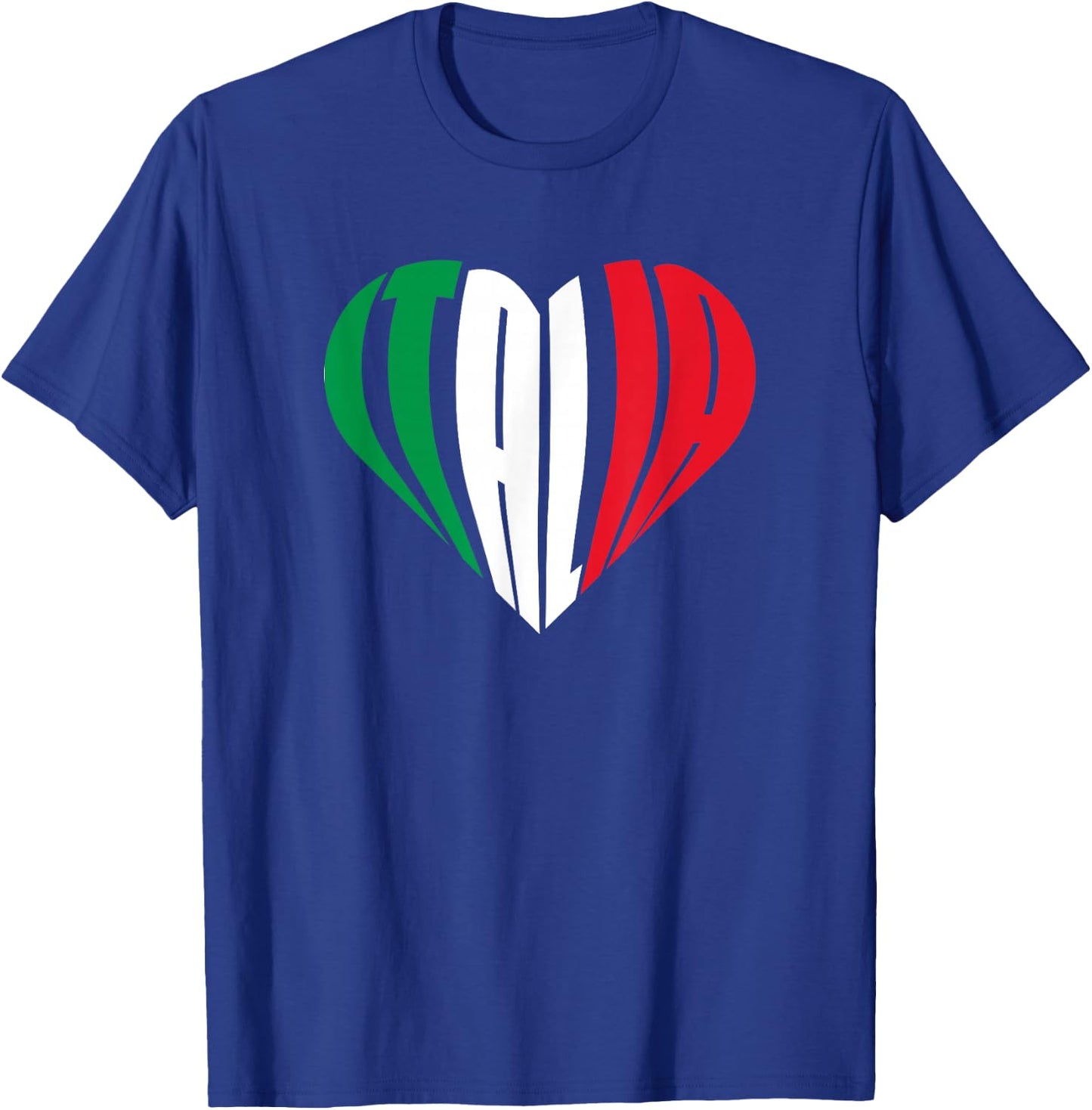 Proud Italian - Italia Design - Italian Heart I Love Italia T-Shirt - T-Shirt | Royal