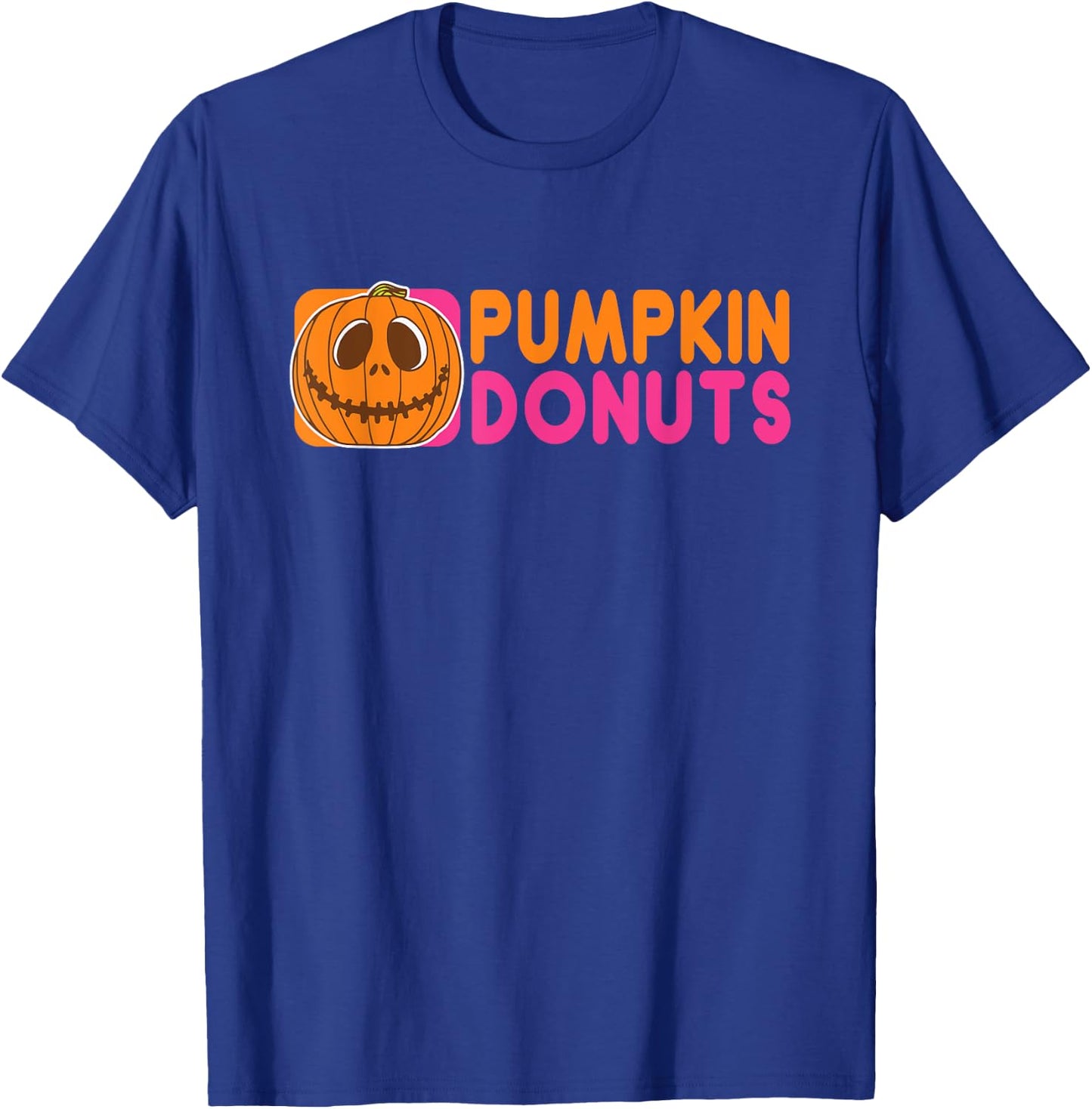 Pumpkin Donuts Halloween Cute T-Shirt - T-Shirt | Royal