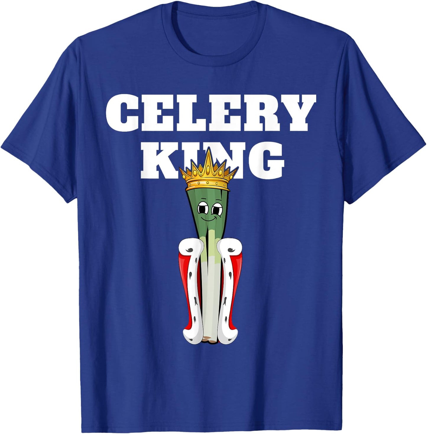 Celery King | Celery | Boys Celery T-Shirt - T-Shirt | Royal