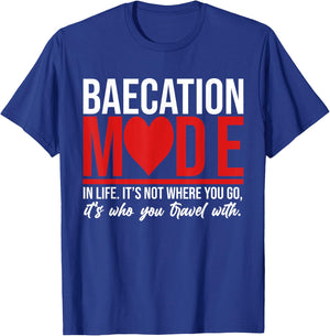 Cute Couples Trip Matching Vacation Baecation Vibes Gifts T-Shirt - T-Shirt | Royal