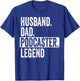 Husband Dad Podcaster Legend For Podcast Lover Father's Day T-Shirt - T-Shirt | Royal