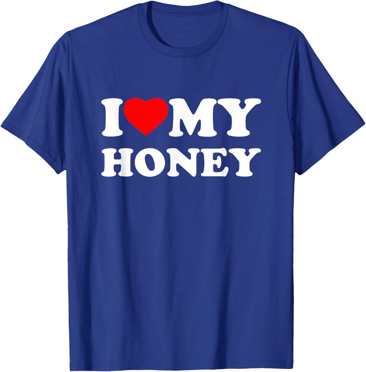 I Love My Honey Heart Family Grandma T-Shirt - T-Shirt | Royal