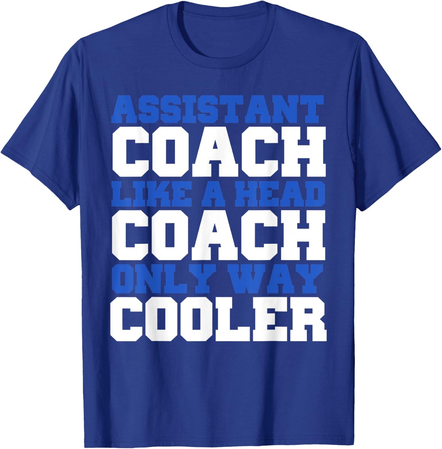Assistant coach like a head coach only way cooler T-Shirt - T-Shirt | Royal