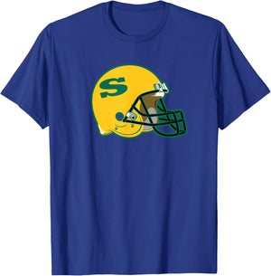 Siena College Throwback Football Helmet Vintage T-Shirt - T-Shirt | Royal