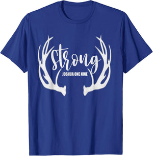 Be Strong And Courageous Bible Christian Faith In Jesus T-Shirt - T-Shirt | Royal
