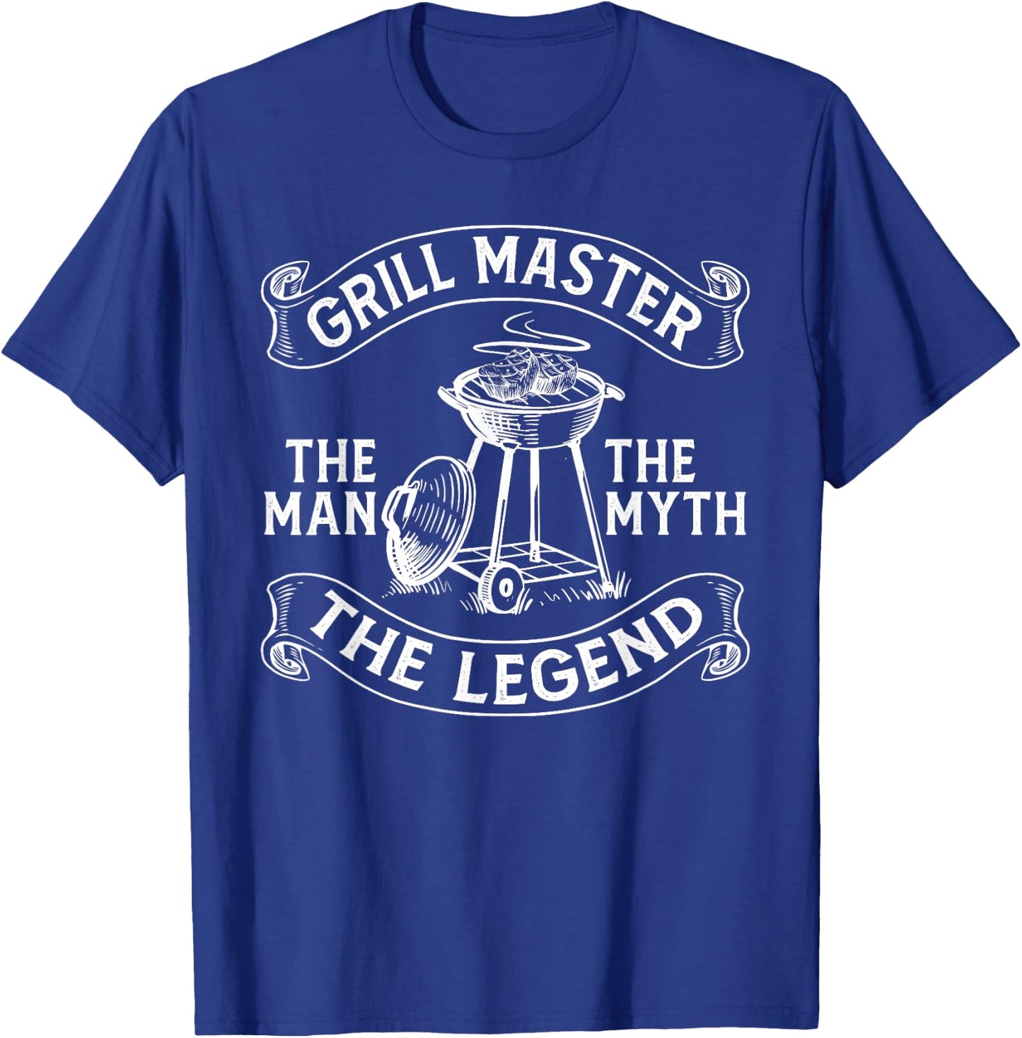 Funny BBQ Smoker Grill Master The Man The Myth Legend T-Shirt - T-Shirt | Royal