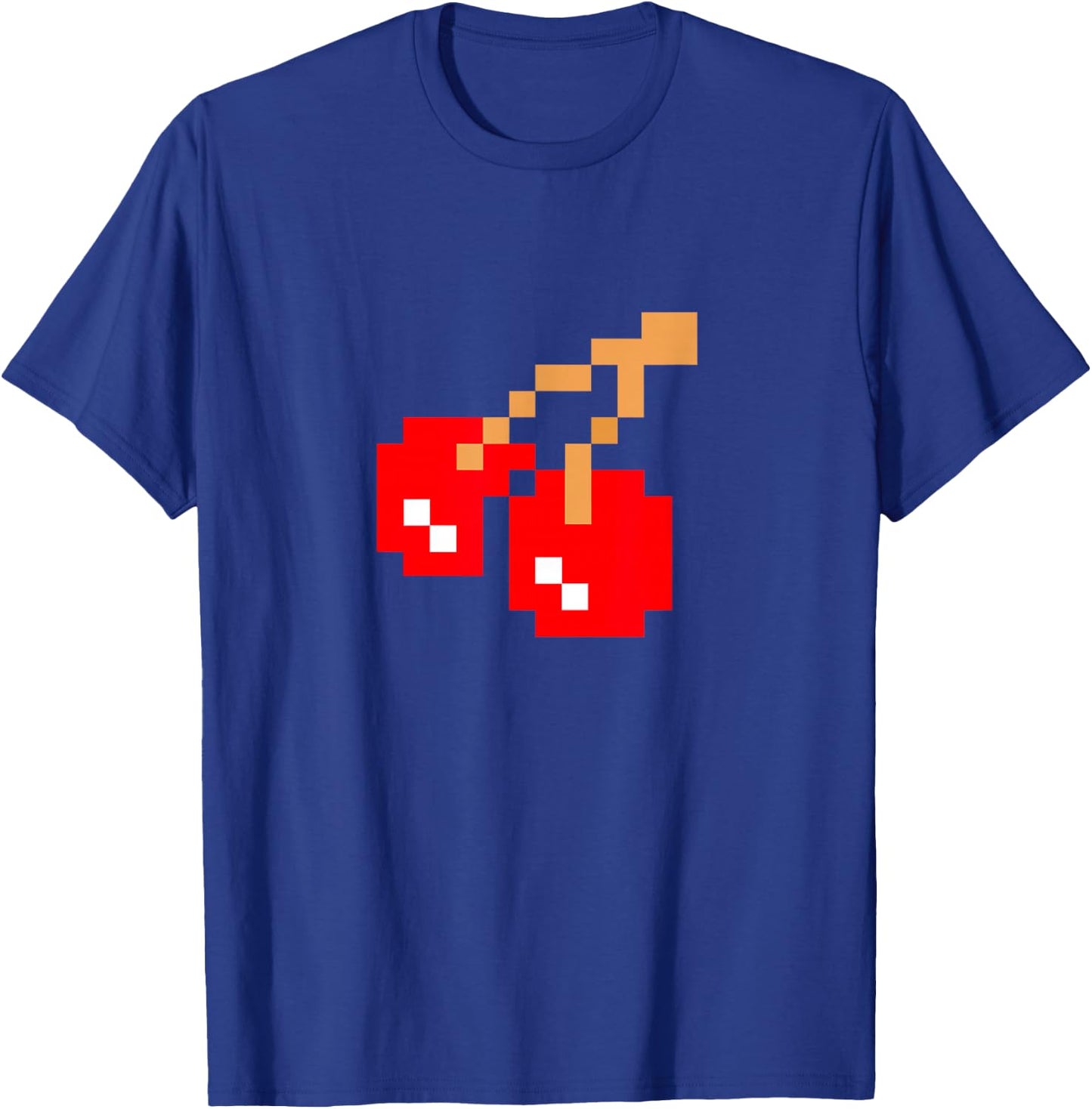 Cherries Cherry Pixel 8-bit Arcade Game Matching Costume Man T-Shirt - T-Shirt | Royal