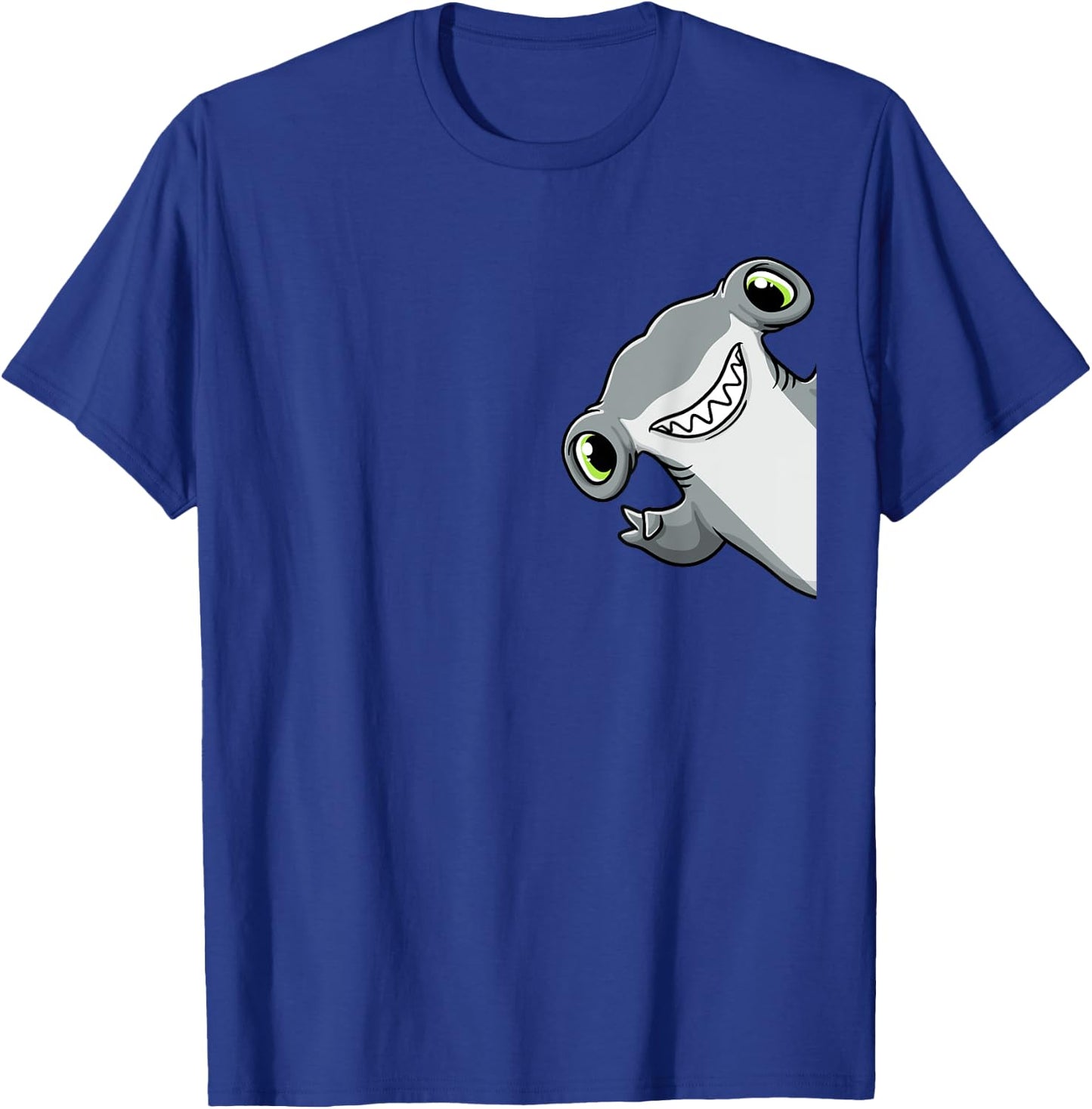 Hammerhead Shark From Side T-Shirt - T-Shirt | Royal