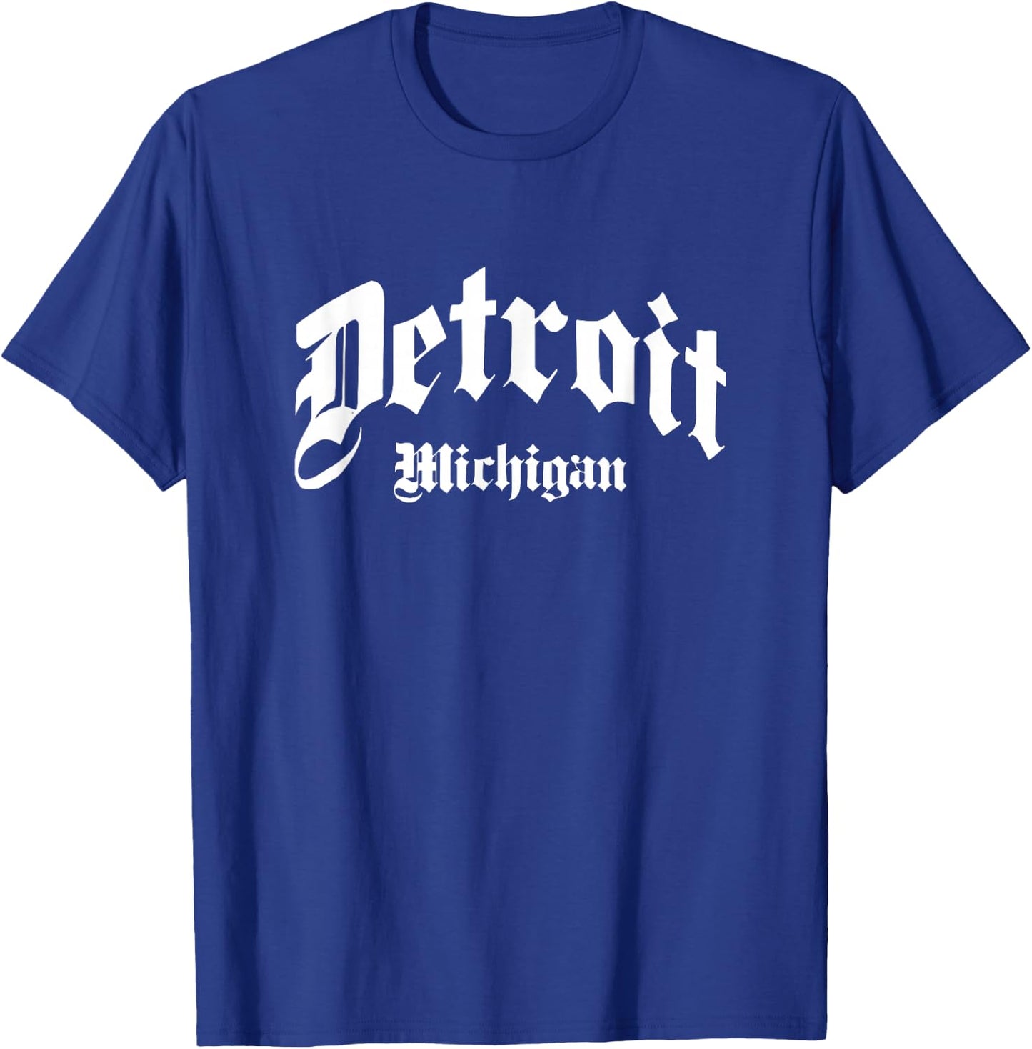 Detroit - Michigan - Old School Design - Classic T-Shirt - T-Shirt | Royal