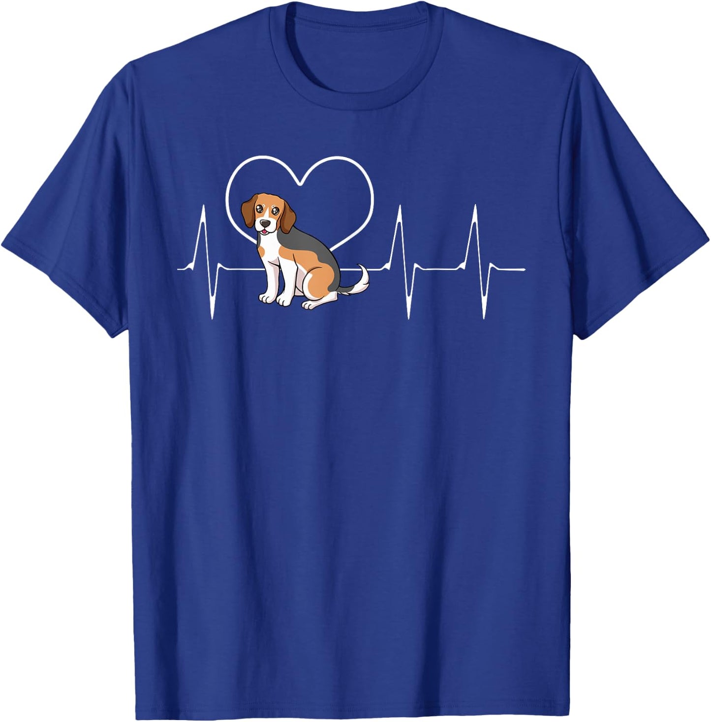 Beagle Heartbeat Breeder Small Scent Dog Hunting Hare T-Shirt - T-Shirt | Royal