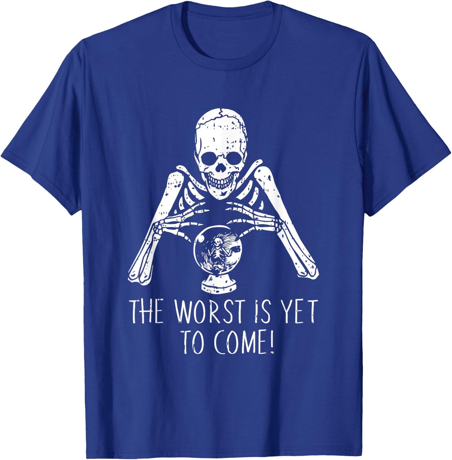 Fortune Teller Halloween Costume Funny Skull Skeleton T-Shirt - T-Shirt | Royal