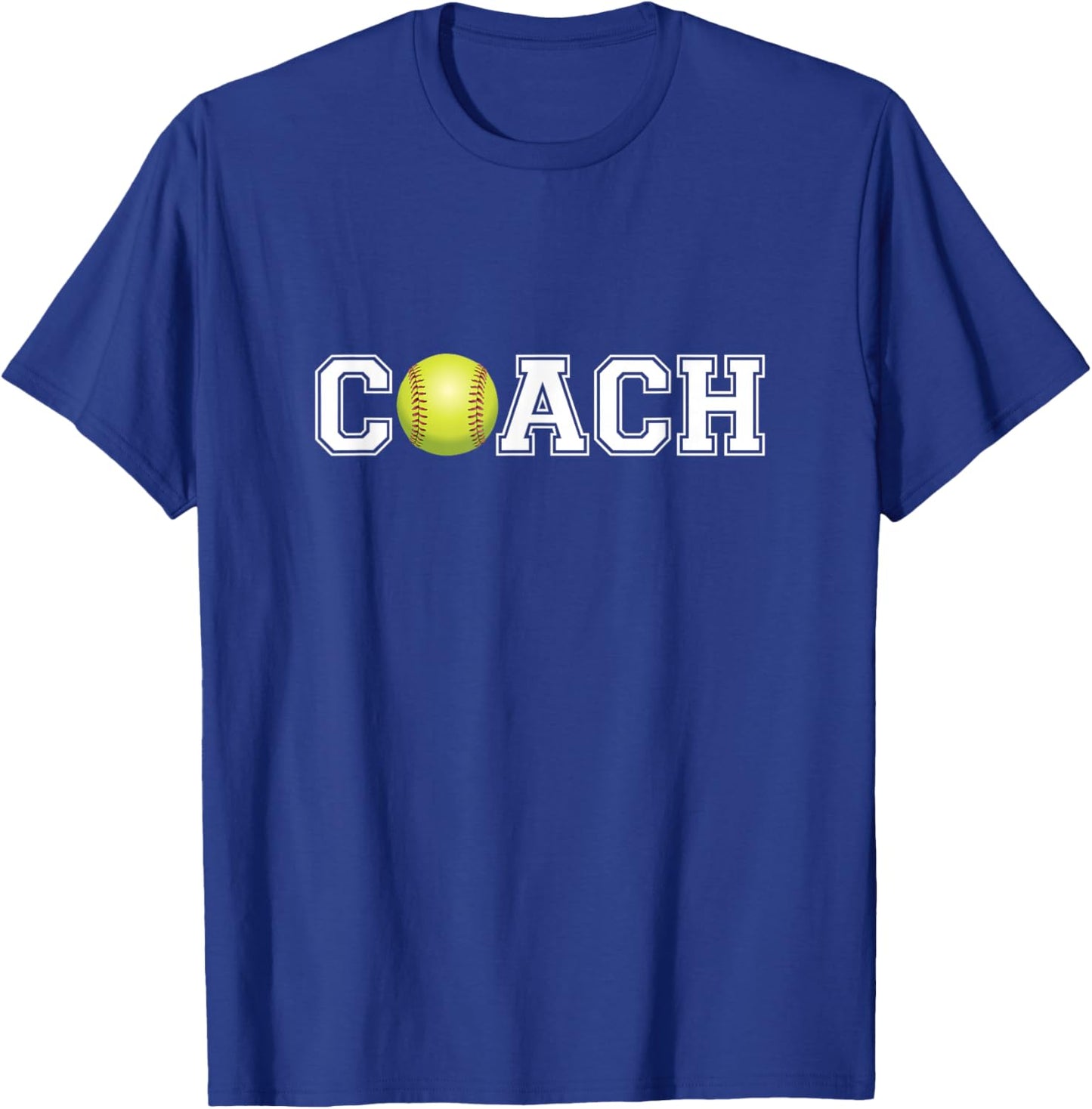 Softball Coach Shirt Sports Coaching Staff Head Coach T-Shirt - T-Shirt | Royal