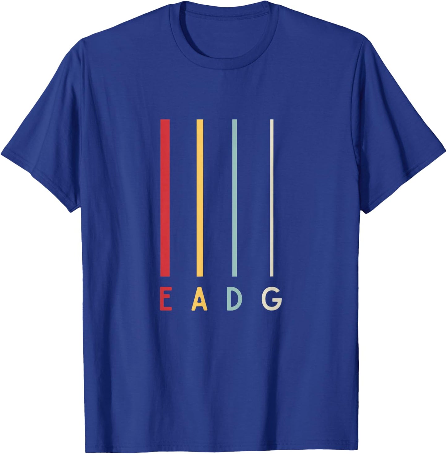 Bass Guitarist Player EADG 4 Strings Bassist Band Musician T-Shirt - T-Shirt | Royal