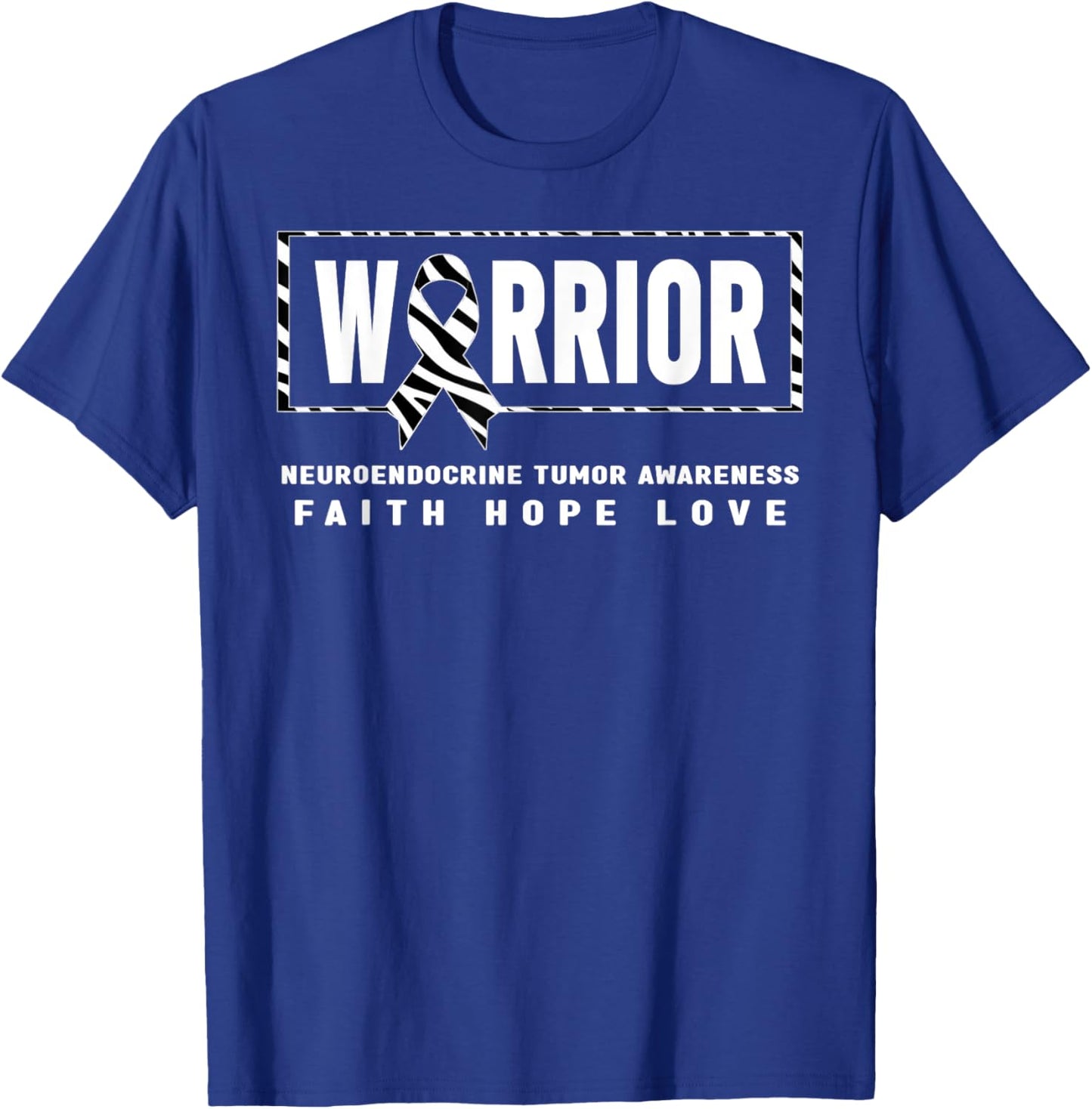 NET Cancer Warrior Shirt - Neuroendocrine Tumor Awareness T-Shirt - T-Shirt | Royal