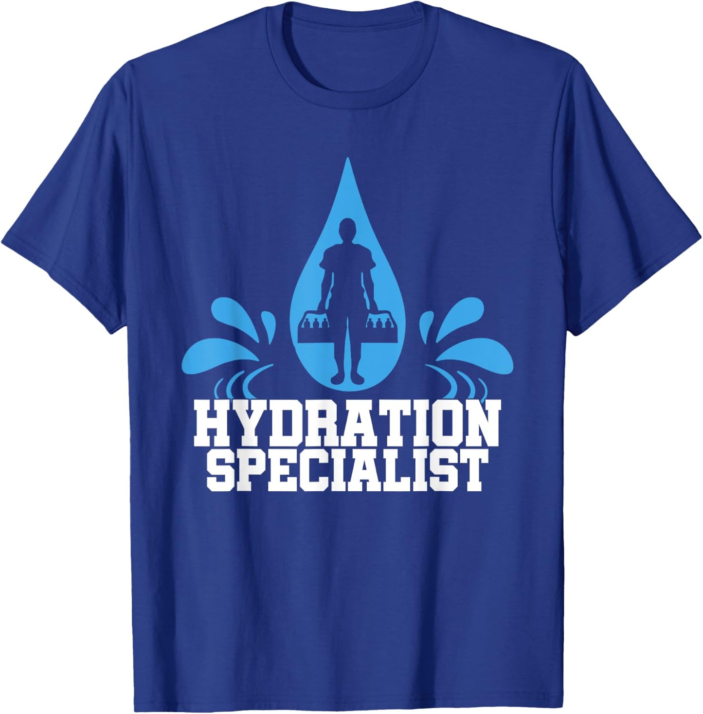 Hydration Specialist Team Manager Football Hydrated Waterboy T-Shirt - T-Shirt | Royal