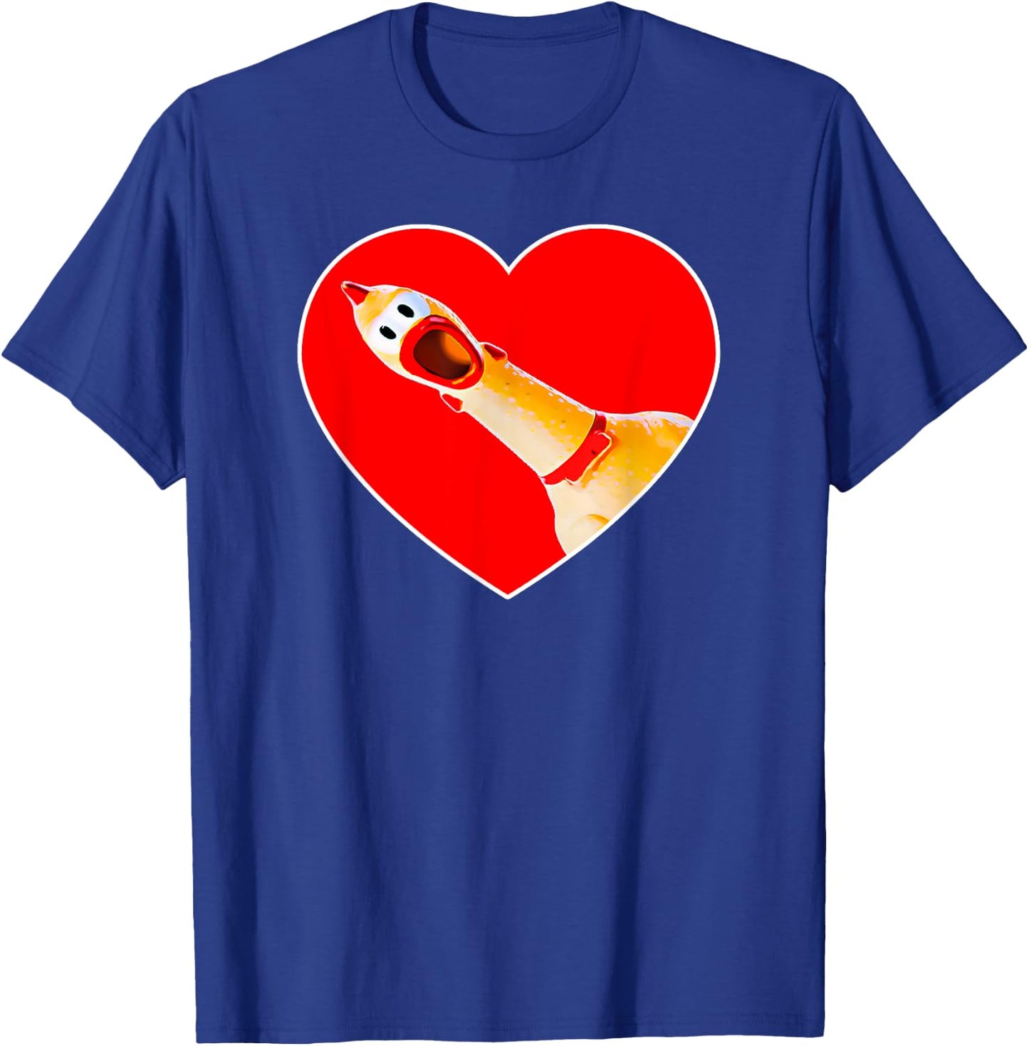 Funny Rubber Chicken Lover Practical Joke Gag Gift T-Shirt - T-Shirt | Royal