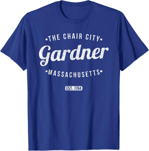 Gardner Massachusetts Retro Vintage Souvenir MA Gardner T-Shirt - T-Shirt | Royal
