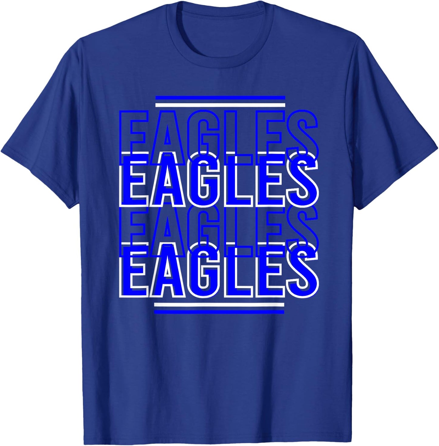 Red Black Eagles School Spirit Eagle Mascot Teacher Women Kids T-Shirt - T-Shirt | Royal