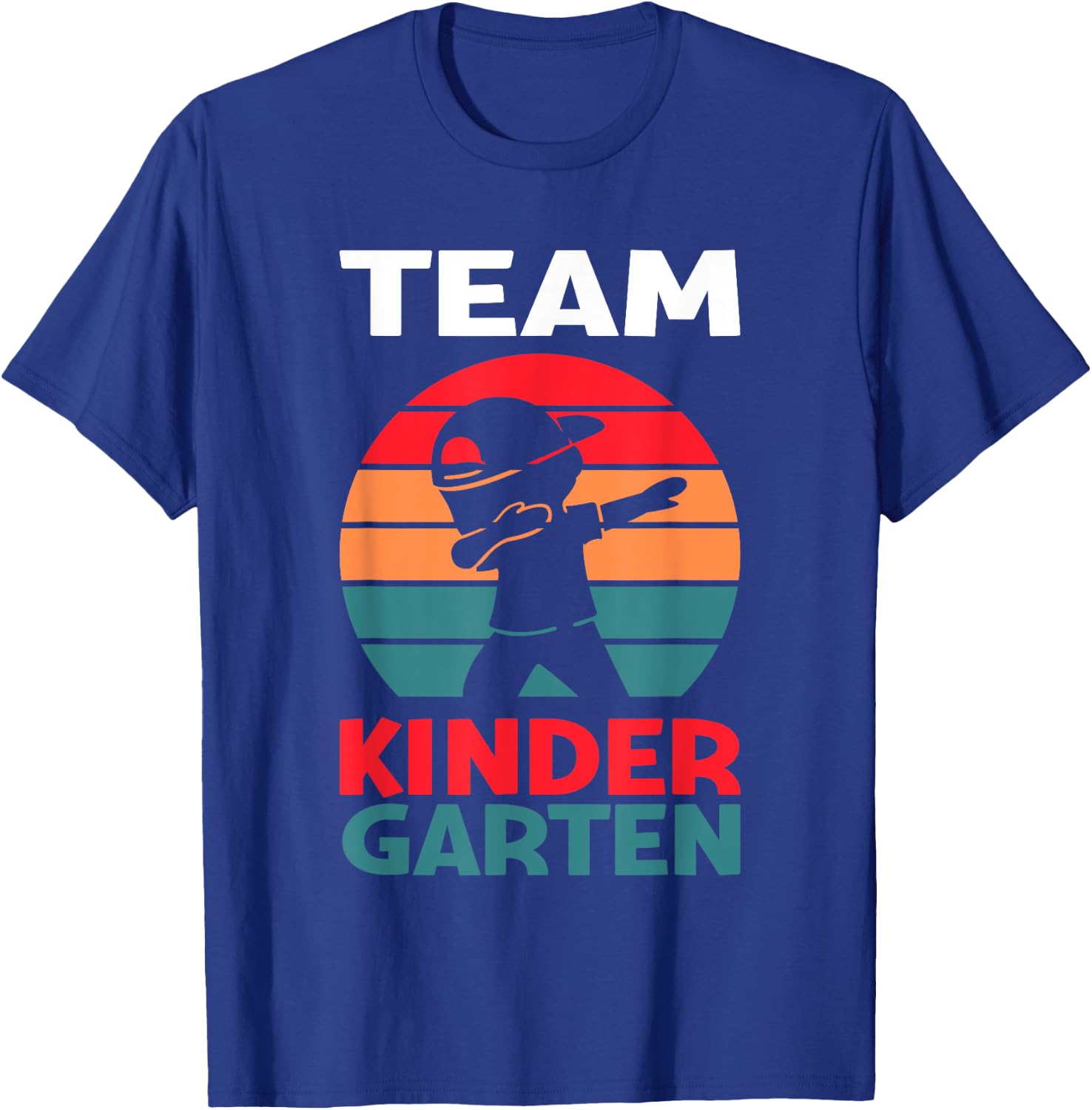 Team Kindergarten Dude Preschool Dab Dabbing Pre-K Back T-Shirt - T-Shirt | Royal