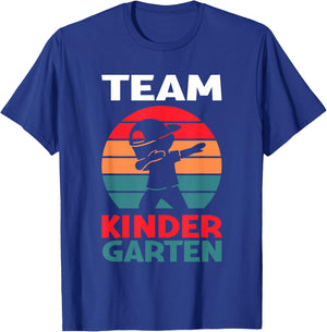 Team Kindergarten Dude Preschool Dab Dabbing Pre-K Back T-Shirt - T-Shirt | Royal