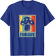 Fun Guy Mushroom design- Vintage Retro Mushroom T-Shirt - T-Shirt | Royal