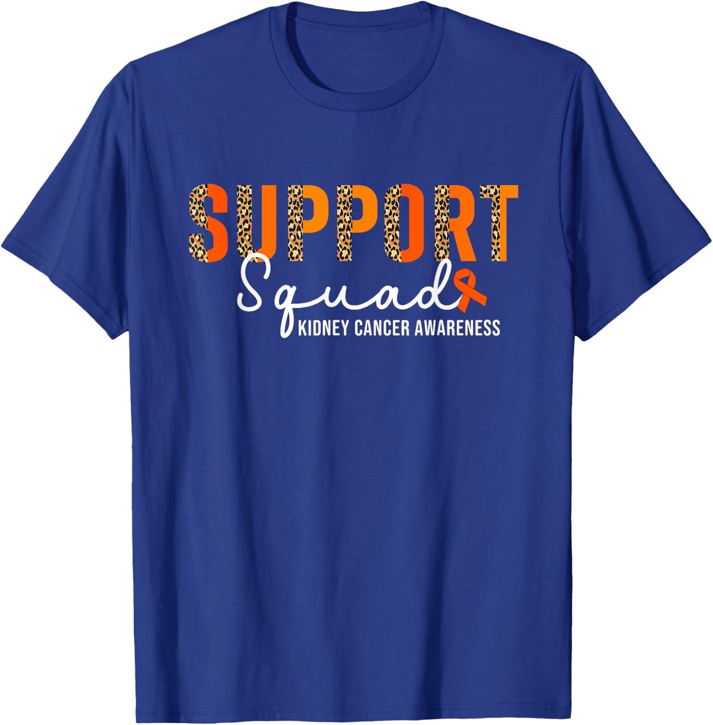 Support Squad Kidney Cancer Ribbon Kidney Cancer T-Shirt - T-Shirt | Royal