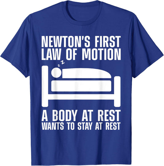 Cool Newton Law Art Women Newton Law Physics Lover T-Shirt - T-Shirt | Royal