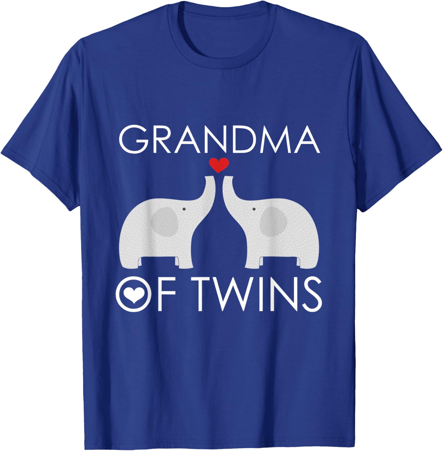 Grandma of Twins Grandmother Gifts Pregnancy Blessed T-Shirt - T-Shirt | Royal