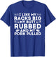 BBQ Barbecue Grilling Butt Rubbed Pork Pulled Pitmaster Dad T-Shirt - T-Shirt | Royal