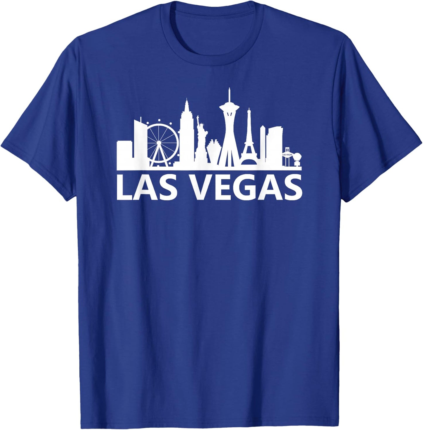 Las Vegas Skyline - Nevada - Classic T-Shirt - T-Shirt | Royal