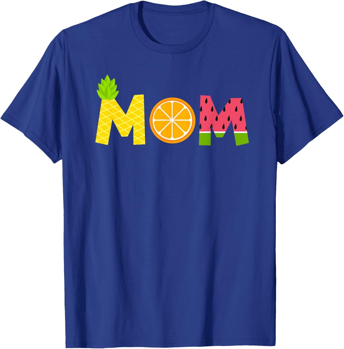 Funny Mom Fruitarian Lover Summer Mommy Fruit Slice T-Shirt - T-Shirt | Royal