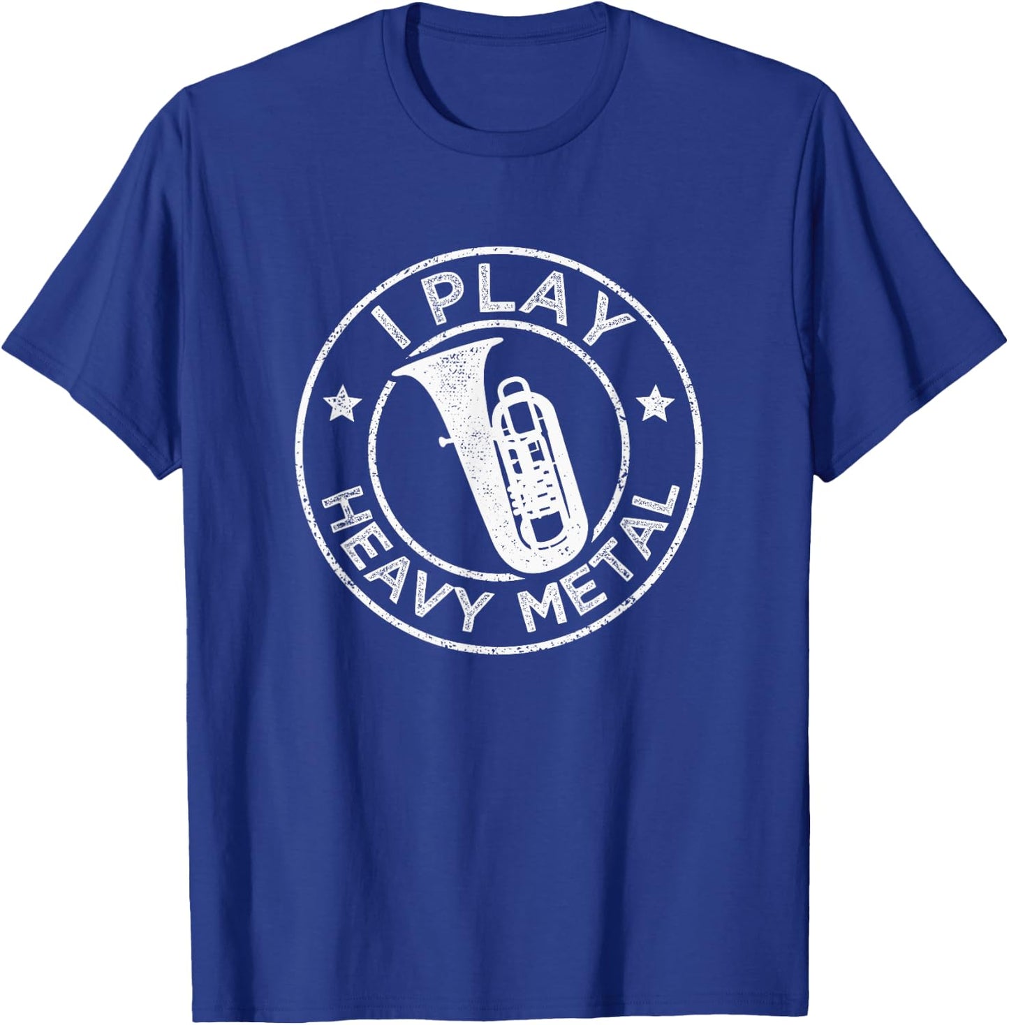 Orchestra Tubist I Play Heavy Metal Funny Tuba T-Shirt - T-Shirt | Royal