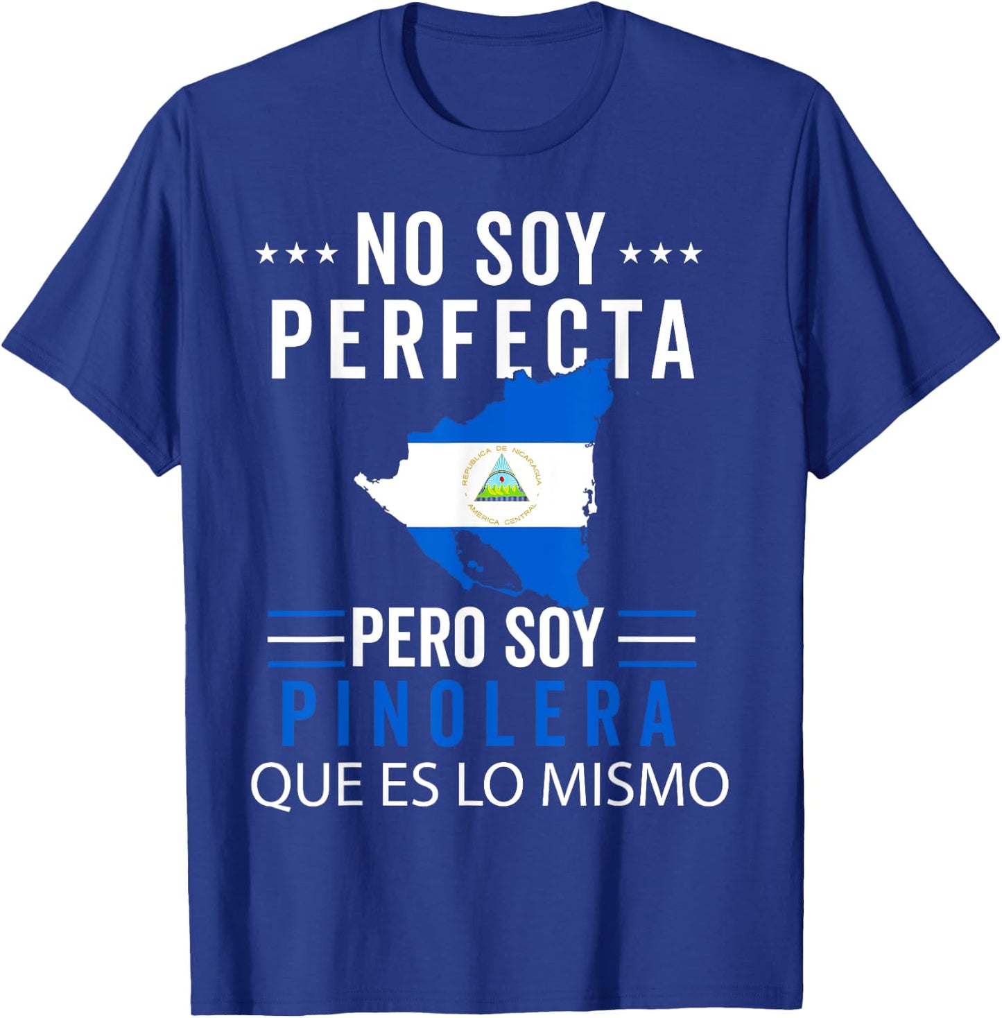 Nicaragua Flag Camiseta Nicaraguan Mujer Pinoleros Nica T-Shirt - T-Shirt | Royal